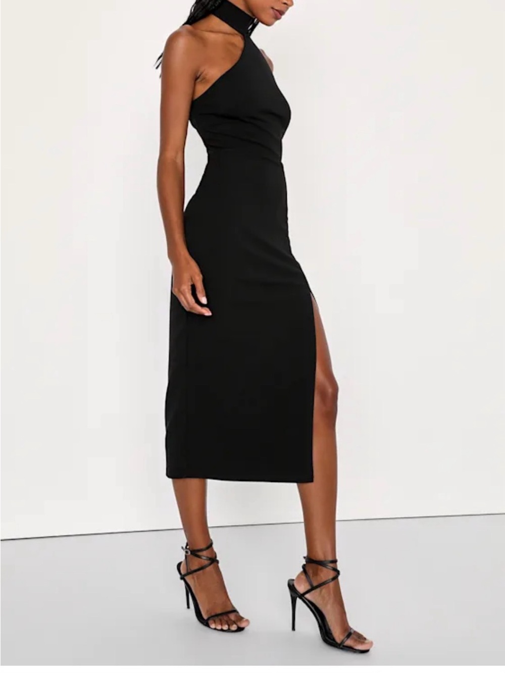 Lulus Keep It Interesting Black dress